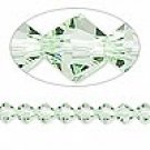 8mm swarovski crystal *chrysolite* with gold spacer 7 inch bracelet
