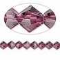 8mm swarovski crystal *amethyst* with gold spacer 7 inch bracelet