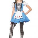 Alice in Wonderland Alice Sexy Halloween Party Costume Leg Avenue Style# J48003-BLUEWHT-ML
