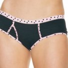 Boy Short Panty Sexy Lingerie Intimate Apparel with Poodle ""ooh la la"" Print Leg Avenue Style# 295