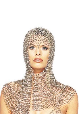 Chain Mail Head Piece Leg Avenue Style# 8511-SLVR-OS