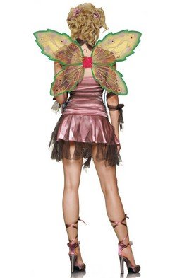 Fairy Pixie Wings Leg Avenue Style# 2093-GRNGLD-OS