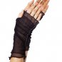 Fingerless Fishnet Gloves with Rhinestone Trim Leg Avenue Style# 2011-BLK-OS