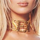 Gold Plated Necklace with S E X Letters Leg Avenue Style# 2085-GLD-OS