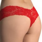 Low Rise Lace Tanga Shorts Panty Sexy Lingerie Intimate Apparel Leg Avenue Style# 2954-LTBLU-SM