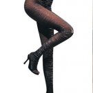 Lurex Diamond Sexy Tights Hosiery Leg Wear Leg Avenue Style# 7106-BLKSLVR-OS