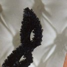 Masquerade Ball Mask with Lace Ruffle Halloween Costume Party Accessory Leg Avenue Style# A1016-BLAC