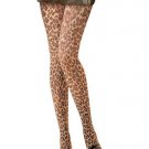 Paper Print Sexy Tights Hosiery Leg Wearwith Leopard Print Leg Avenue Style# 7271-TAN-OS