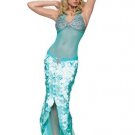 Sequined Mermaid Sexy Halloween Party Costume Leg Avenue Style# 83180-TURQ-M