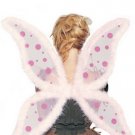 Sparkly Fairy Butterfly Wings with Marabou Trim Leg Avenue Style# 2020-WHT-OS