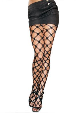 String Fish Scale Fishnet Pantyhose Leg Avenue Style# 7108-ORG-OS