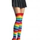Stripe Socks with Rainbow Stripes Leg Avenue Style# 6606-MULTI-OS