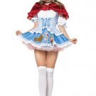 Trimmed Cape with Plush Ruffle Leg Avenue Style# 83367-WHT-OS