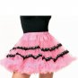 Tulle Petticoat Crinoline Skirt with Ribbon Eyelet Trim Leg Avenue Style# 83194-LTPNK-OS
