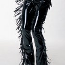Vinyl Pants Sexy Lingerie Intimate Apparel with Zipper Front and Side Fringe Leg Avenue Style# v4124