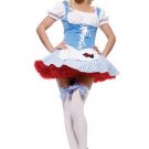 Wizard of Oz Dorothy Sexy Halloween Party Costume Leg Avenue Style# 83141-WHTBLU-L