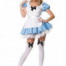 2PC Alice in Wonderland Alice Sexy Halloween Party Costume Leg Avenue Style# 83086-BLU-XS