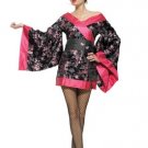 2PC Bamboo Kimono Sexy Halloween Party Costume Leg Avenue Style# 83460-BLKFUSCH-L