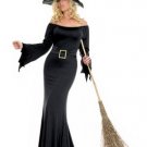 2PC Bewitched Slinky Cauldron Witch Sexy Halloween Party Costume Leg Avenue Style# 83245-BLK-XL