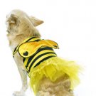 2pc Bumble Bee Cute Dog Halloween Pet Costume Leg Avenue Style# 21014-BLKYEL-S