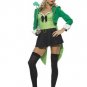 2PC Charming Leprechaun Sexy Halloween Party Costume Leg Avenue Style# 83419-GRN-M