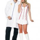 2PC Doctor Lab Coat Sexy Halloween Party Costume Leg Avenue Style# 83001-WHT-OS