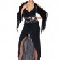 2PC Elvira Dress Sexy Halloween Party Costume Leg Avenue Style# 8494-BLK-ML