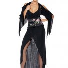 2PC Elvira Dress Sexy Halloween Party Costume Leg Avenue Style# 8494-BLK-SM