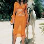 2PC Mesh Bell Sleeve Wrap Top Sexy Lingerie Intimate Apparel with Skirt Set Leg Avenue Style# 81053-