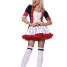 2PC Nutcracker Toy Soldier Sexy Halloween Party Costume Leg Avenue Style# 83451-X-BLKRED-OS