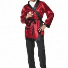 2PC Playboy Hugh Hefner Men's Halloween Party Costume Leg Avenue Style# 83118-BURGBLK-OS