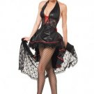 2PC Salsa Dancer Sexy Halloween Party Costume Leg Avenue Style# 83026-BLK-ML