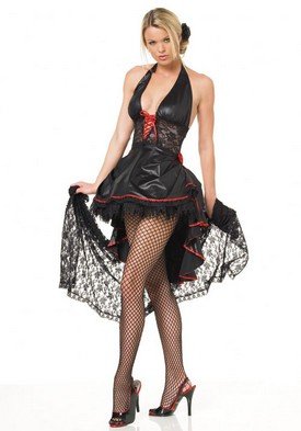 2PC Salsa Dancer Sexy Halloween Party Costume Leg Avenue Style# 83026-BLK-SM