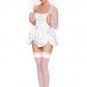 2PC Wedding Bride Sexy Halloween Party Costume Leg Avenue Style# 8874-WHT-L