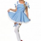 2PC Wizard of Oz Dorothy Sexy Halloween Party Costume Leg Avenue Style# 83092-BLUWHT-M