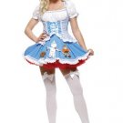 2PC Wizard of Oz Dorothy Sexy Halloween Party Costume Leg Avenue Style# 83338-BLUWHT-XS
