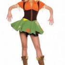 2PC Wizard of Oz Scarecrow Sexy Halloween Party Costume Leg Avenue Style# 83234-BLK-M