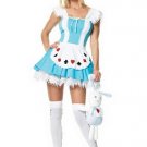 3PC Alice In Wonderland Alice Sexy Halloween Party Costume Leg Avenue Style# 83064-BLU-L