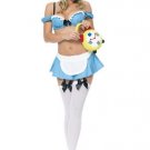 3PC Alice in Wonderland Sexy Halloween Party Costume Leg Avenue Style# 53022-BLU-XS
