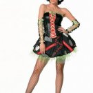 3PC Bride of Frankenstein Sexy Halloween Party Costume Leg Avenue Style# 83210-BLK-S