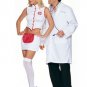 3PC Hospital Nurse Sexy Halloween Party Costume Leg Avenue Style# 8873-WHTRED-ML