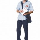 3PC Mailman Men's Halloween Party Costume Leg Avenue Style# 83117-BLU-XL