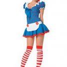 3PC Raggedy Ann Rag Doll Sexy Halloween Party Costume Leg Avenue Style# 83202-BLURED-ML