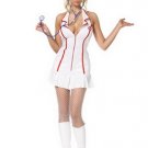 3PC Sassy Head Nurse Sexy Halloween Party Costume Leg Avenue Style# 83050-WHT-XL