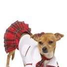 3PC Schoolgirl Cute Dog Halloween Pet Costume Leg Avenue Style# 21005-WHTRED-S