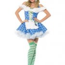 3PC Strawberry Shortcake Blueberry Girl Sexy Halloween Party Costume Leg Avenue Style# 83314-BLUWHT-