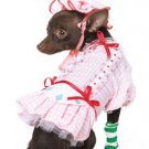 3PC Strawberry Shortcake Cute Dog Halloween Pet Costume Leg Avenue Style# 21001-PNKWHT-XS