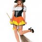 3PC Wizard of Oz Kandy Korn Witch Sexy Halloween Party Costume Leg Avenue Style# 83186-MULTI-S