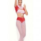 4PC I Dream of Genie Sexy Halloween Party Costume Leg Avenue Style# 8217-PNK-ML