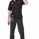 4PC LAPD Police Cop Men's Halloween Party Costume Leg Avenue Style# 83122-BLK-XL